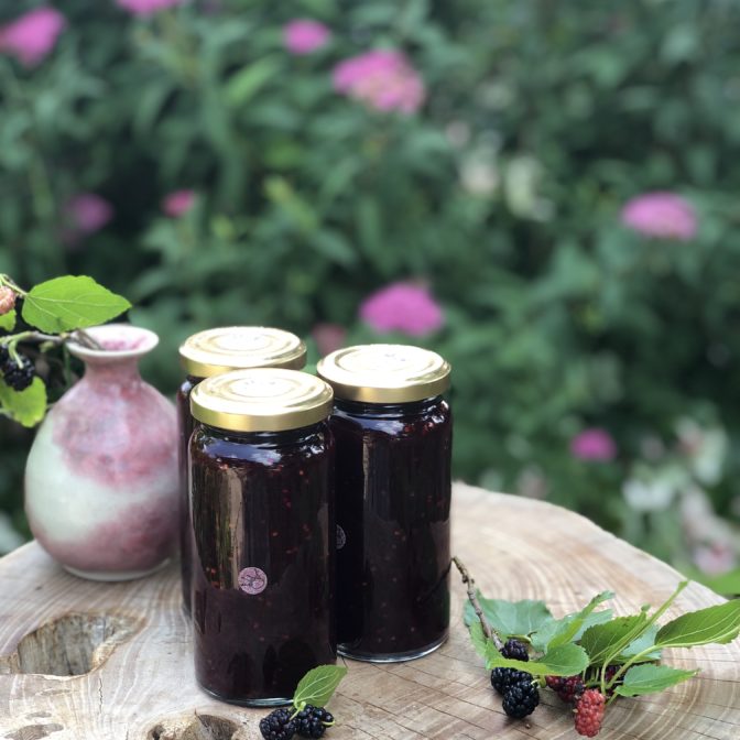 桑の実のヨーグルトソース