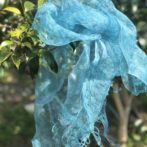 Hozu ままやの藍の生葉染綿シルクショール