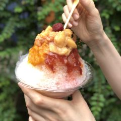 Hozu  ままやのママンチュールを使った　かき氷屋さんの風景