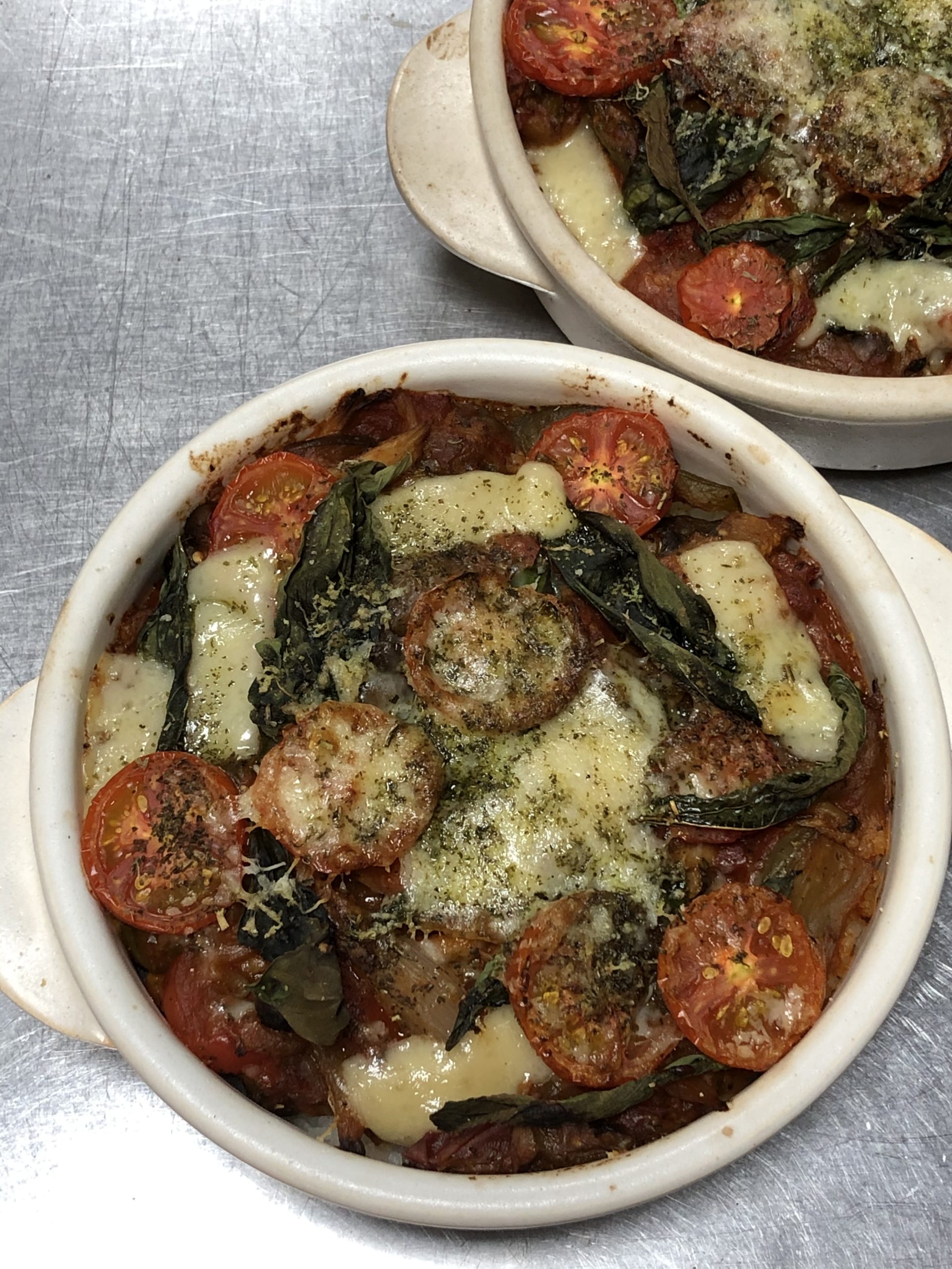 Hozu ままやの無農薬自然栽培のバジル塩を使った美味しいグラタン晩天日と月にほす