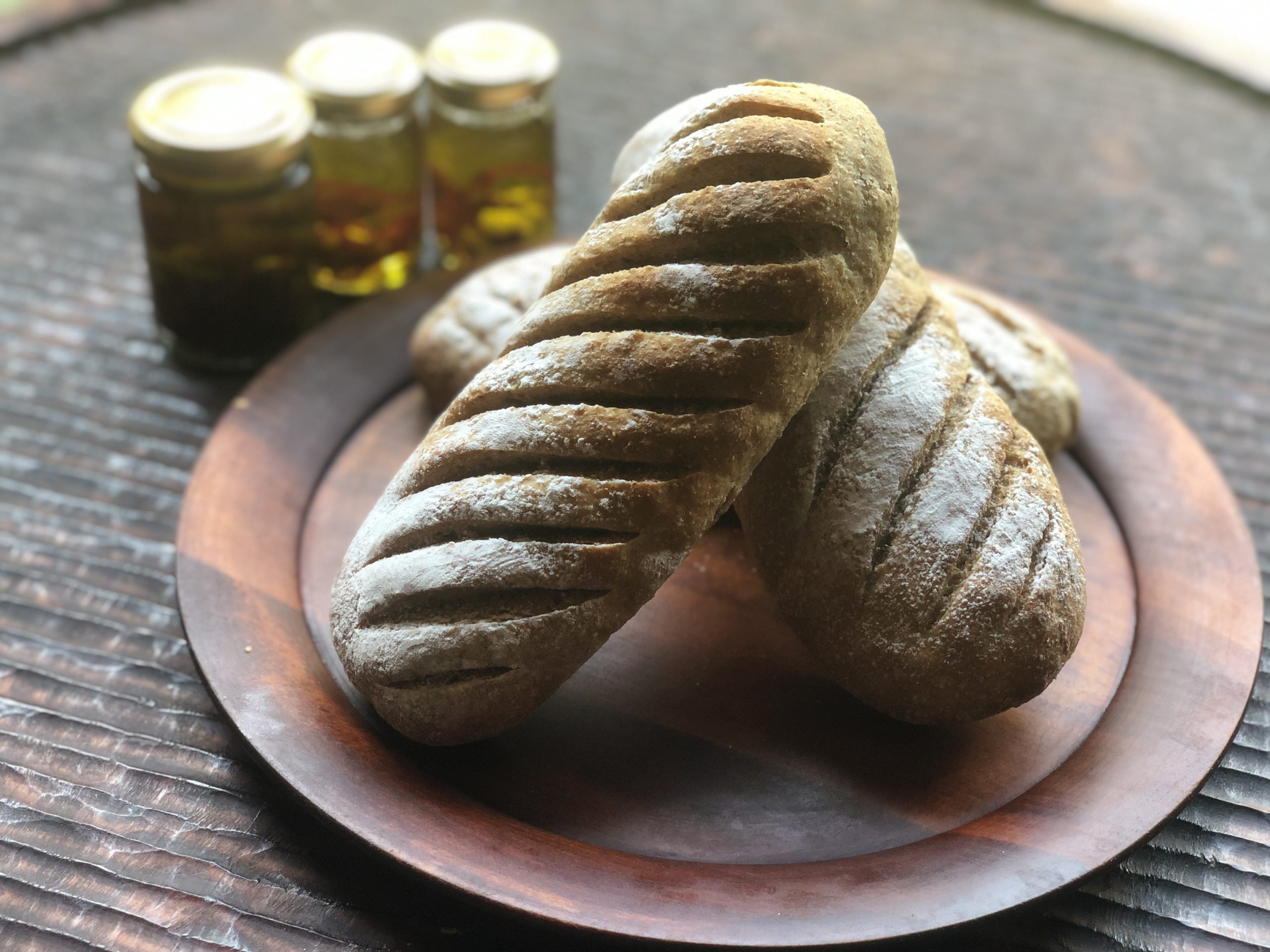 Hozu ままやの天然酵母手ごねパン有機スペルト小麦パン