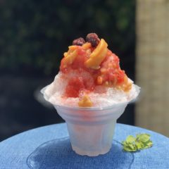 Hozu ままやの自家製シロップを使ったかき氷