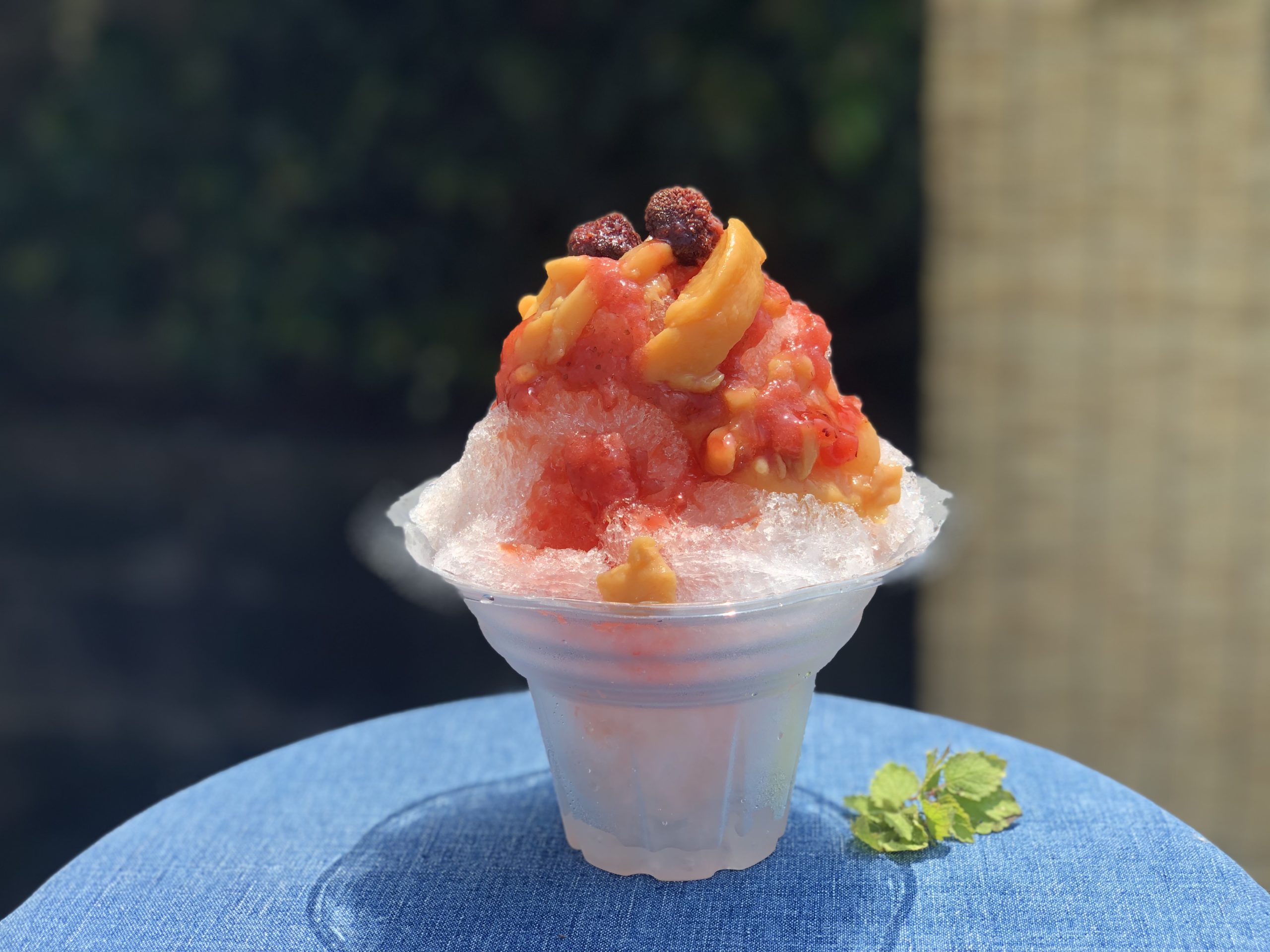 Hozuままやの桃三昧かき氷