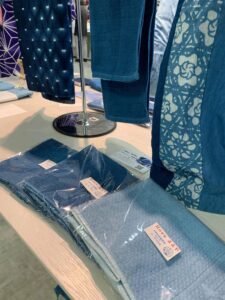 正藍染ロングタオル東武宇都宮百貨店でのイベントで販売